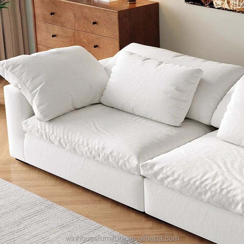 Luxury Nordic Design Sectional Couches Modern Living Room White Cloud Sofa Modular Sectional Sofa Set Furniture For Living Room