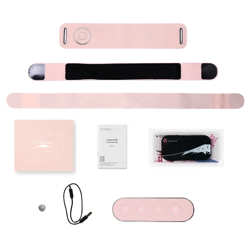 OEM ODM Offered Fat Burning women men PU leather Electric Heating waist trainer belt