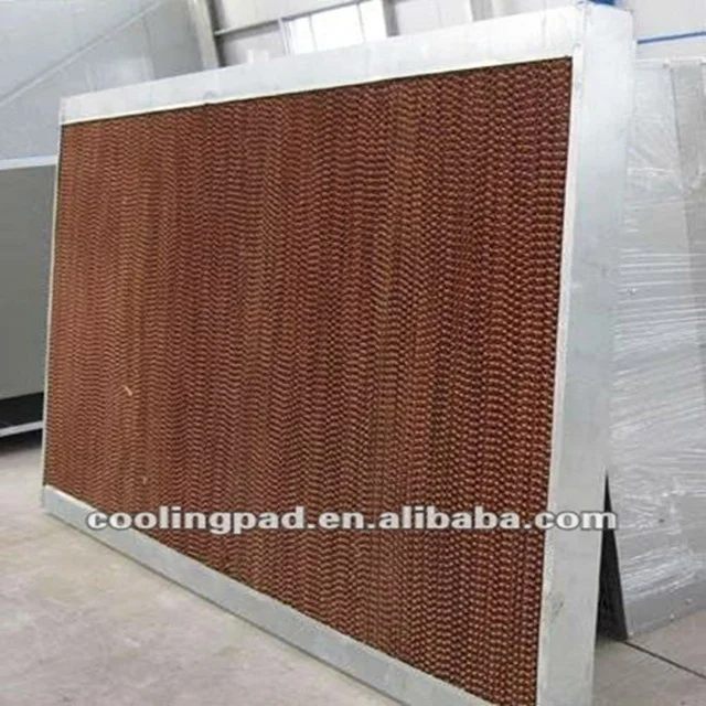 Парниковый охлаждающий коврик, Испарительный гофрированный охлаждающий коврик для птицы, воздушный охлаждающий коврик