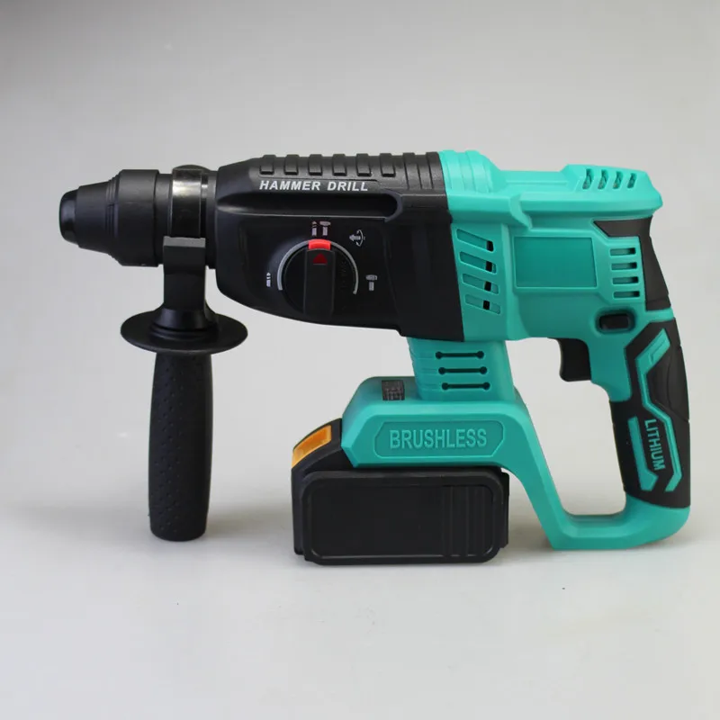 Price Taladro inalambrico Percutor Tool Rechargeable Power Rotary Machine Brushless Hammer Impact Drill with Lithium Battery