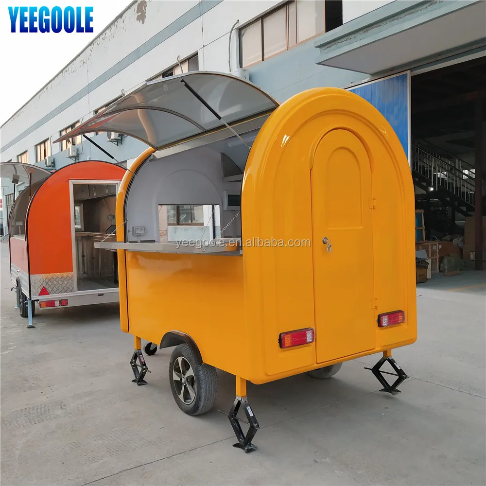 YEEGOOLE Cheap price and High Quality potato remorque mobile, hot dog carts food cart concession stand for sale