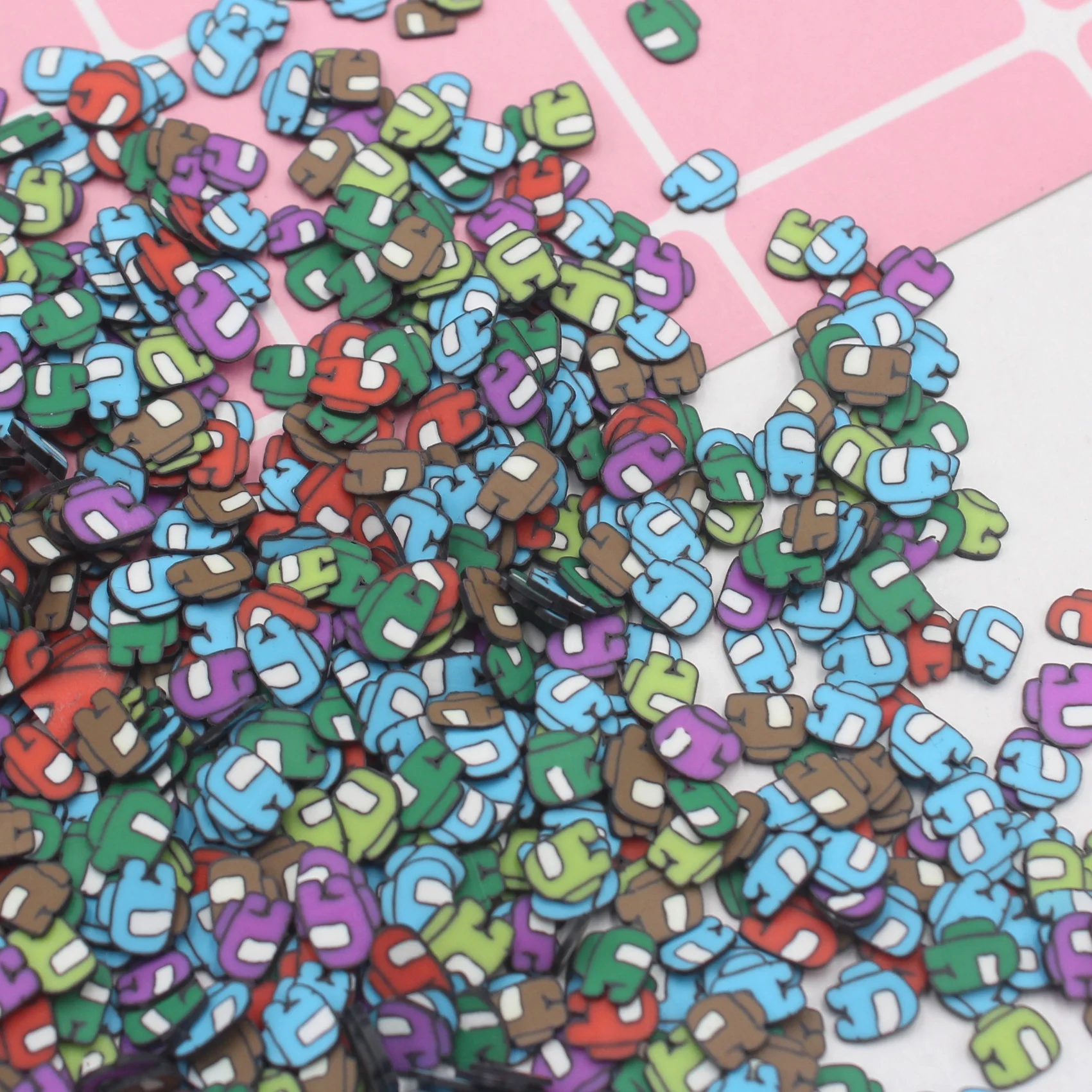 Popular Items 5mm Cartoon Spaceman Polymer Clay Slices Diy Crafts Sprinkles Slime Accessories