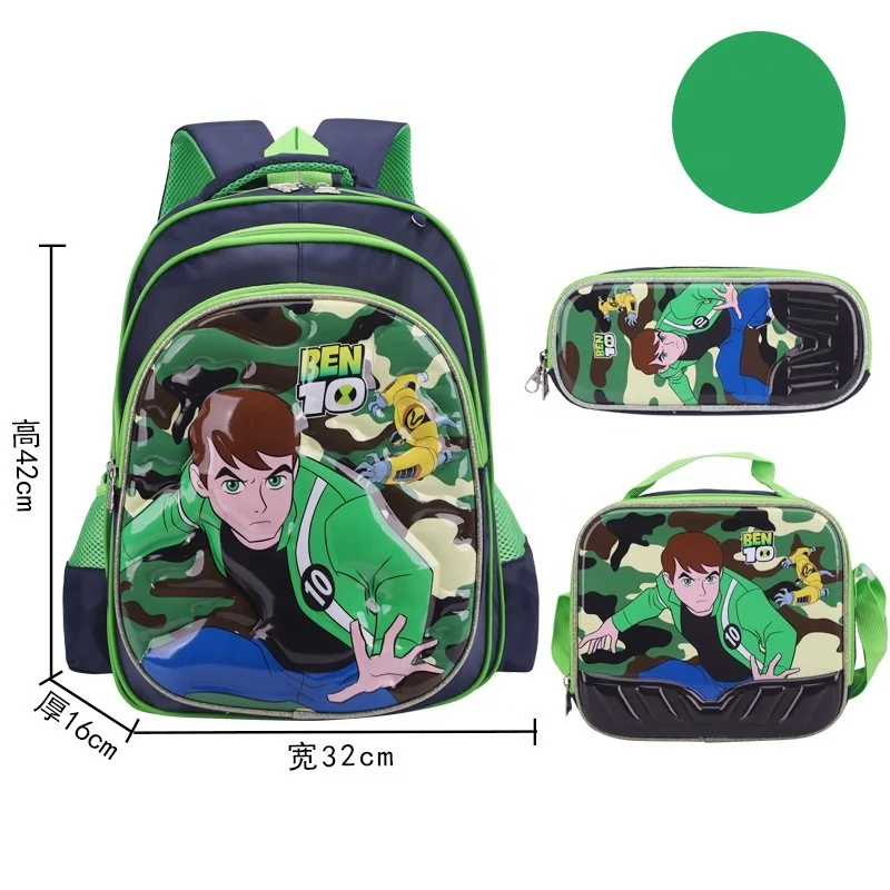 New 3d Cartoon 3 In 1 sac a dos School Trolley Bags Set Spiderman With Wheels school bags for kids 2023