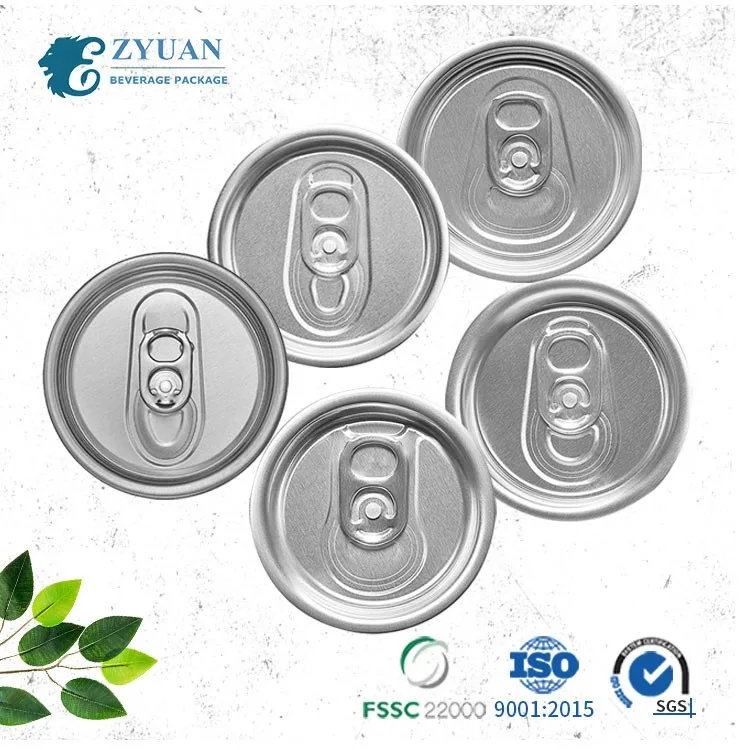 SOT CDL B64 202 200 Can Ends Wholesale Customized Easy Open Aluminum Can Lid Soft Drink Can Lids
