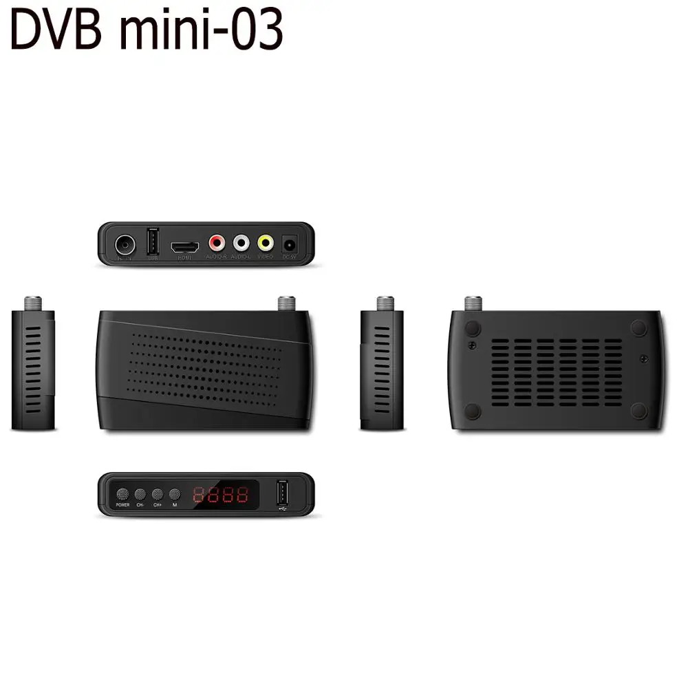 OEM подгонял DVB-T2 мини H.265 установленная верхная коробка цифров HD resceiver Декодер каналов кабельного телевидения DVB-T2mini приемник обновление прошивки DVB T2
