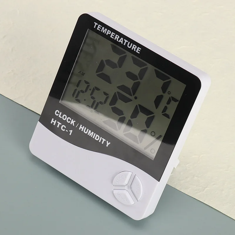Indoor Room LCD Electronic Temperature Humidity Meter Weather Station Digital Thermometer Hygrometer