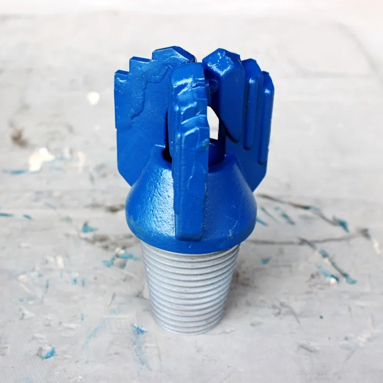 3 wings pdc drill bit water well drilling carbide drag drill bits 6 1/2 inch for rock