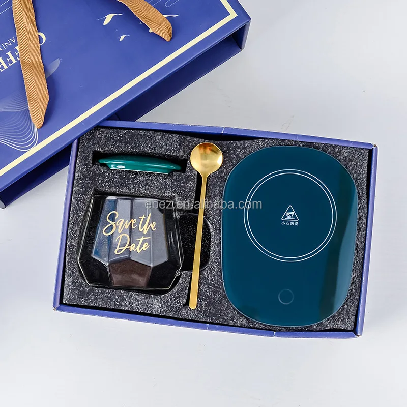 Elaborate Gift Set 2022 Mug Warmers Tea Milk Coffee Cup Heater Warmer Coaster USB Electric Mug Warmer For Desk