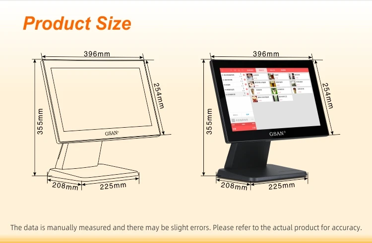 Simple Design Capacitive Touch Screen Pos Machine Smart Cash Register Pos System For Supermarket