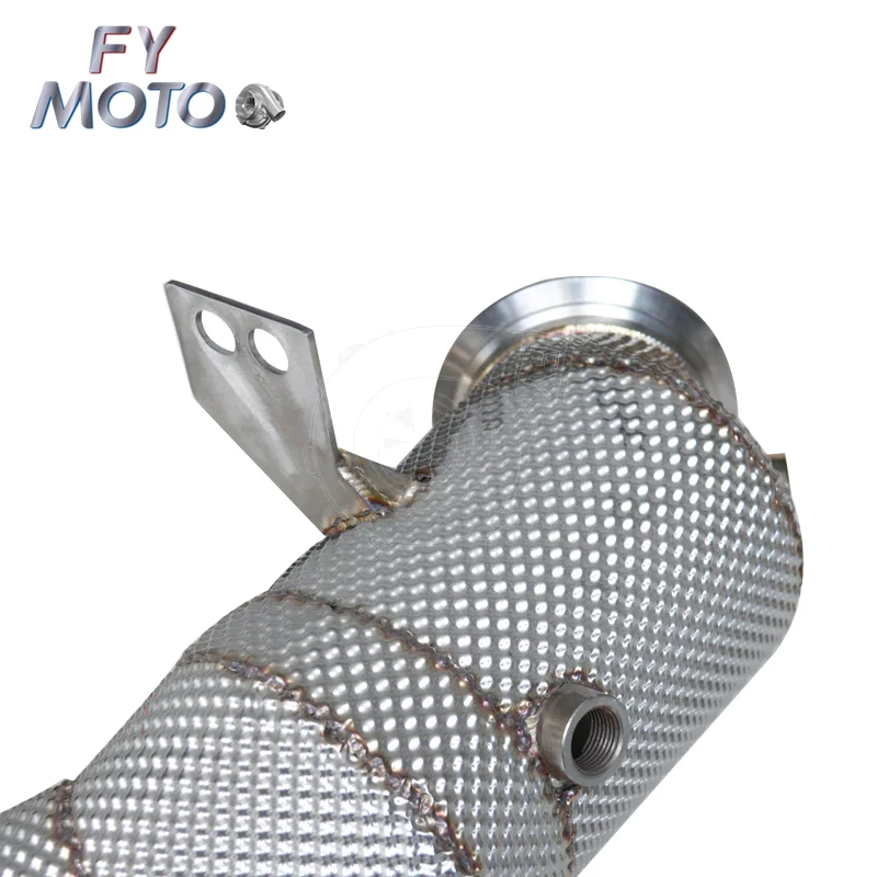 For Mercedes M274 W212 W205 C180 C200 C300 W213 E200 E260 E300 GLK260 2015+ Downpipe LHD with heat shield