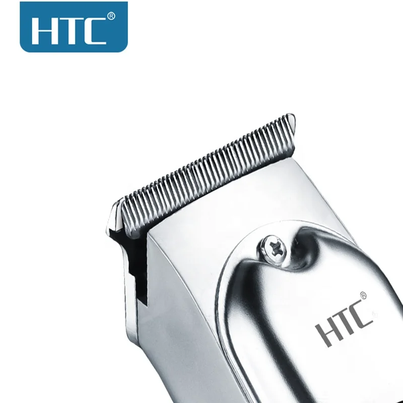 HTC AT-179 Профессиональный Металлический Электрический парикмахерский триммер для волос Беспроводная перезаряжаемая машинка стрижки мужчин