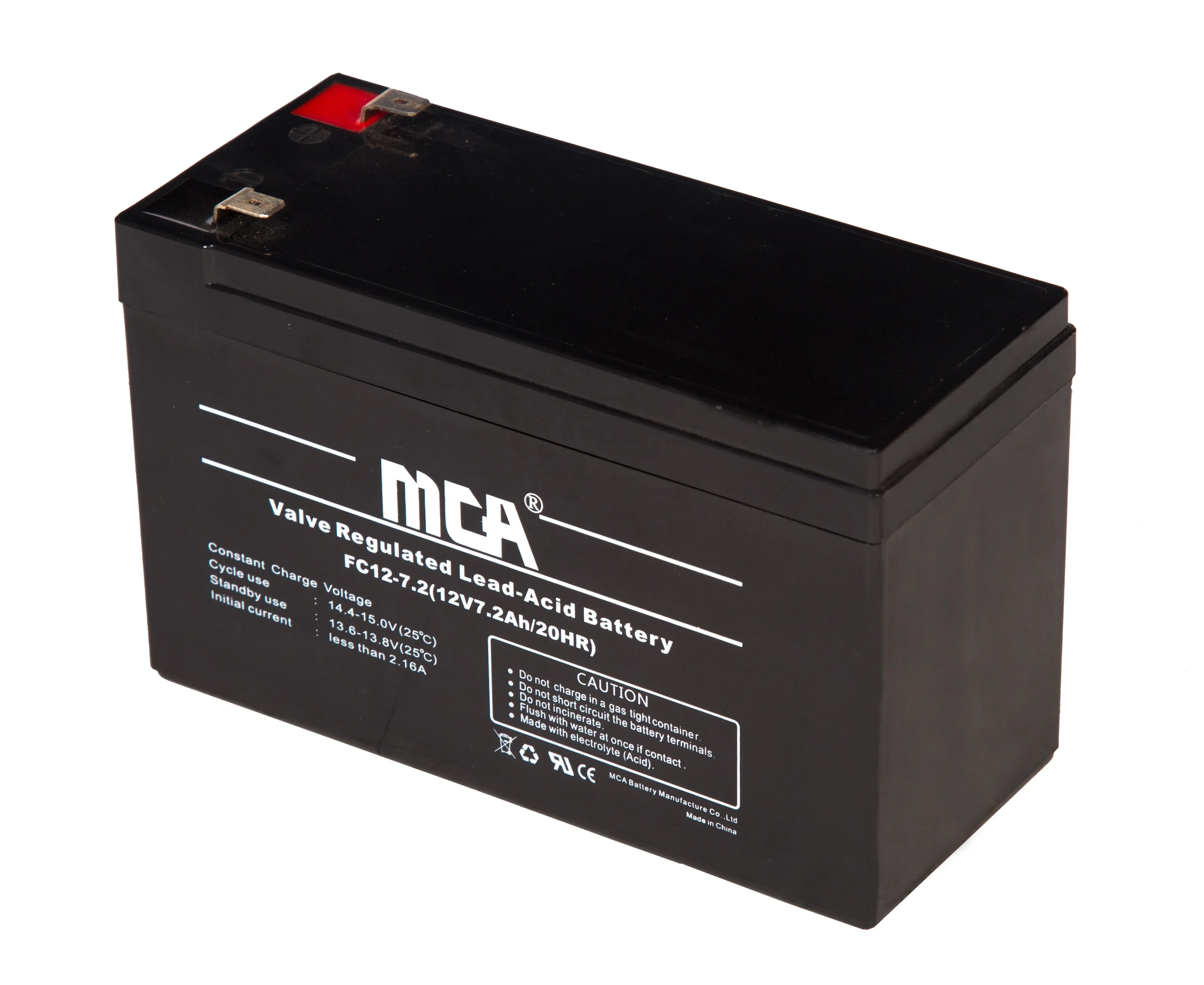 New tech solar lead acid agm 12v 7.2ah inverter ups battery positive plate of lead acid battery