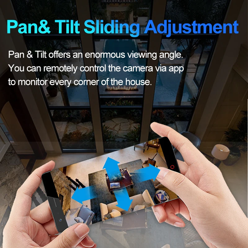 E27 interface led bulb type dome ptz camera 1080P smart IP bulb cctv camera tuya price 360 night wifi light bulb with camera