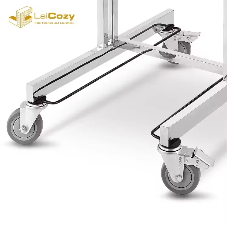 Food Beverage Food Serving Cart Hotel Buffet Table With Food Warmers Trolley Room Wheeled Service Folding Tables