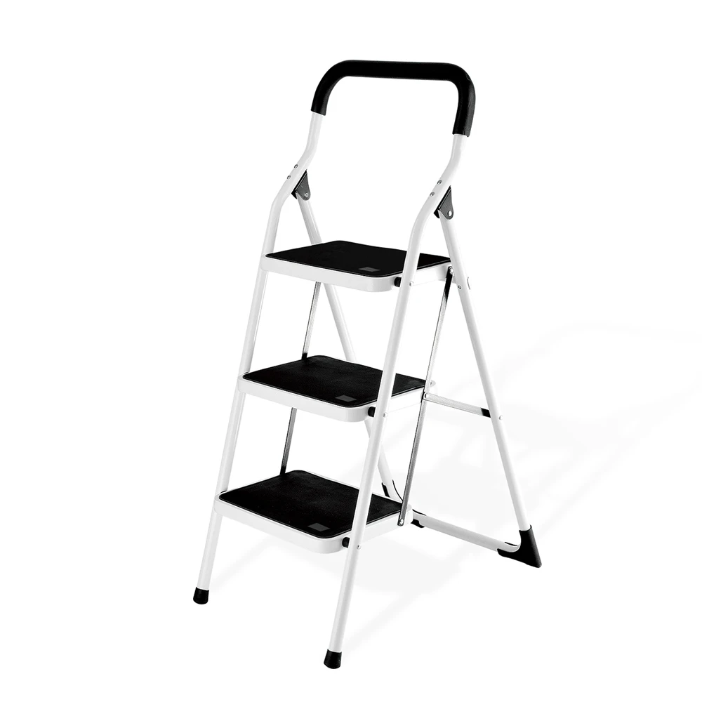 Hot Sale 3 Leg Steel Step Safety High Quality Foldable Household Aluminium Ladder