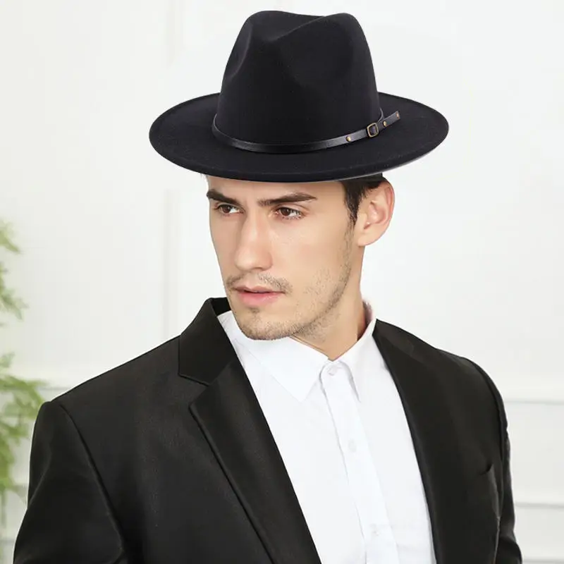 Шляпа Женская шерстяная с широкими полями, на осень/зиму