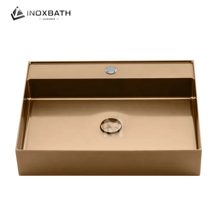 304 stainless steel Art Wash Basin Luxury Table Top vessel Sinks Bathroom Basin Sink