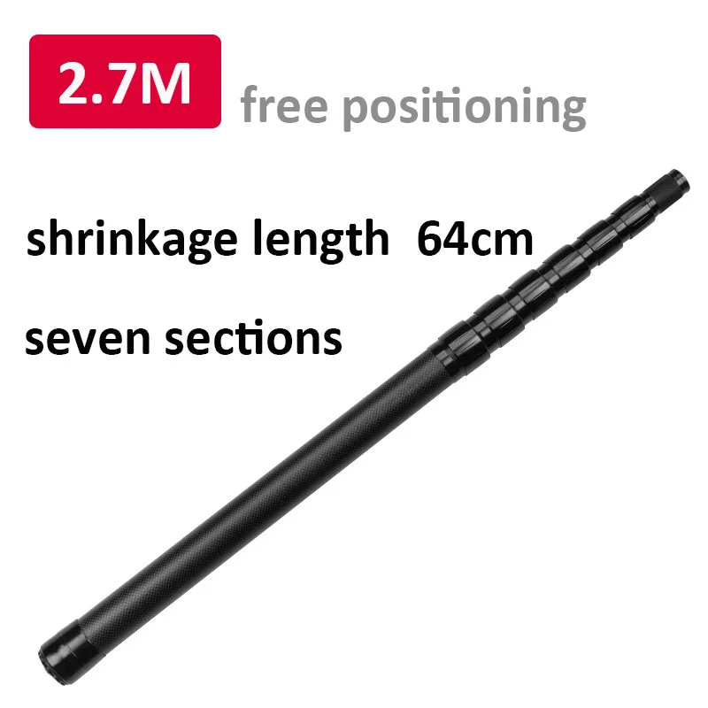 3-section telescopic carbon fiber tube camping sunshade wind-resistant tent pole rod