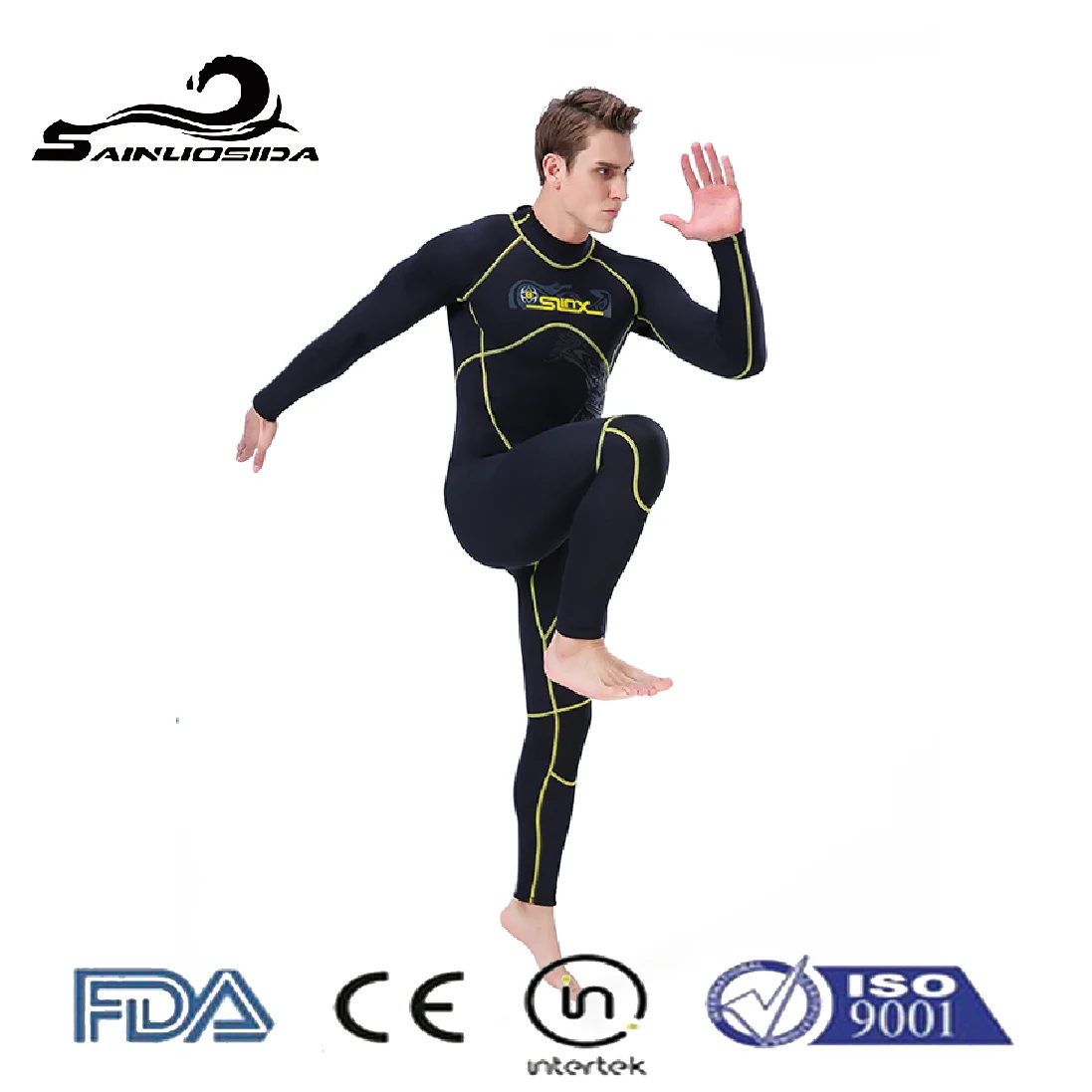 W1002 Quick-drying breathable surfing protection comfortable swimming diving sport 3MM triathlon wetsuit