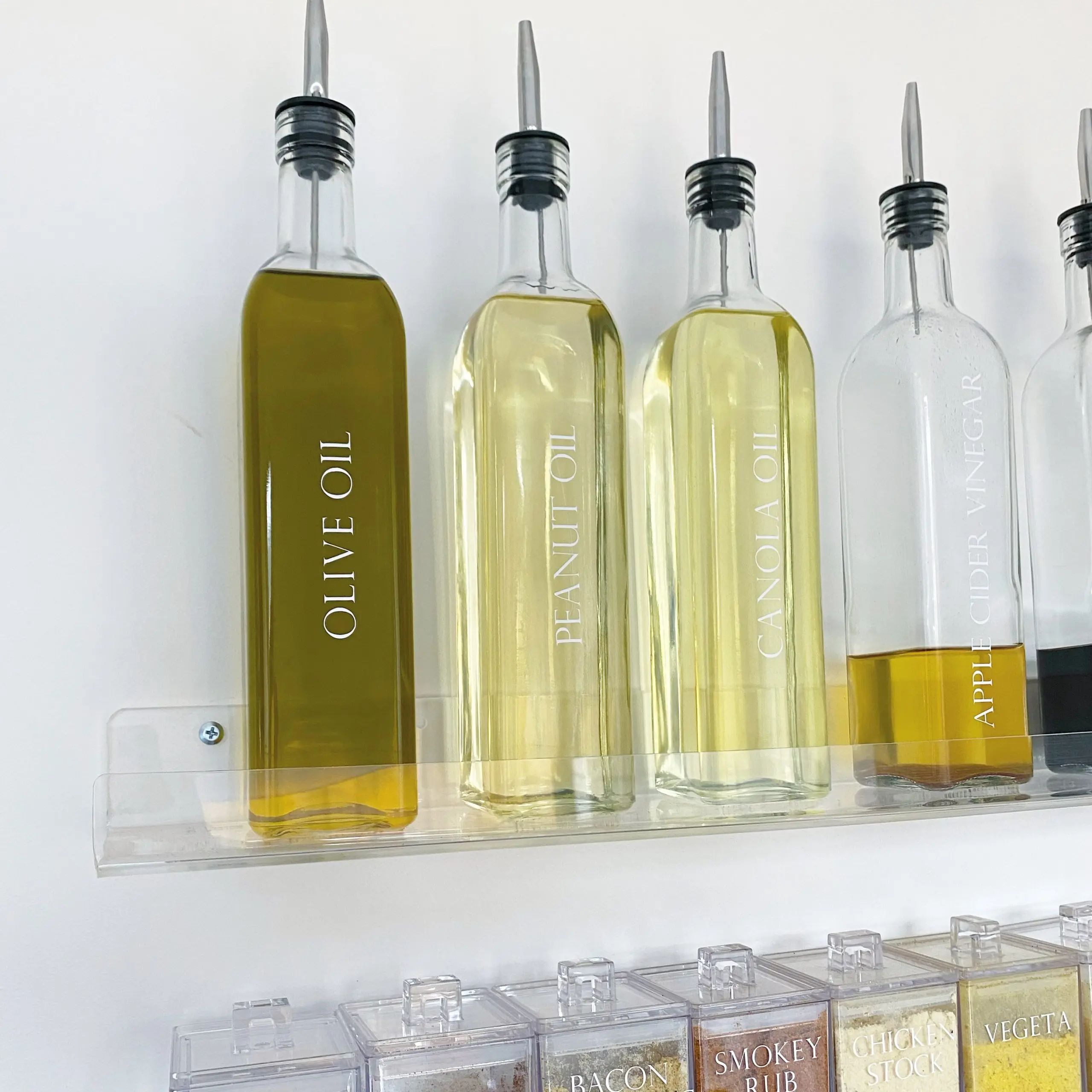 Wholesale Soy Sauce Olive Oil Glass Bottle Custom Square 250 ml Empty Frosted Cooking Oil Glass Bottle With Dropper