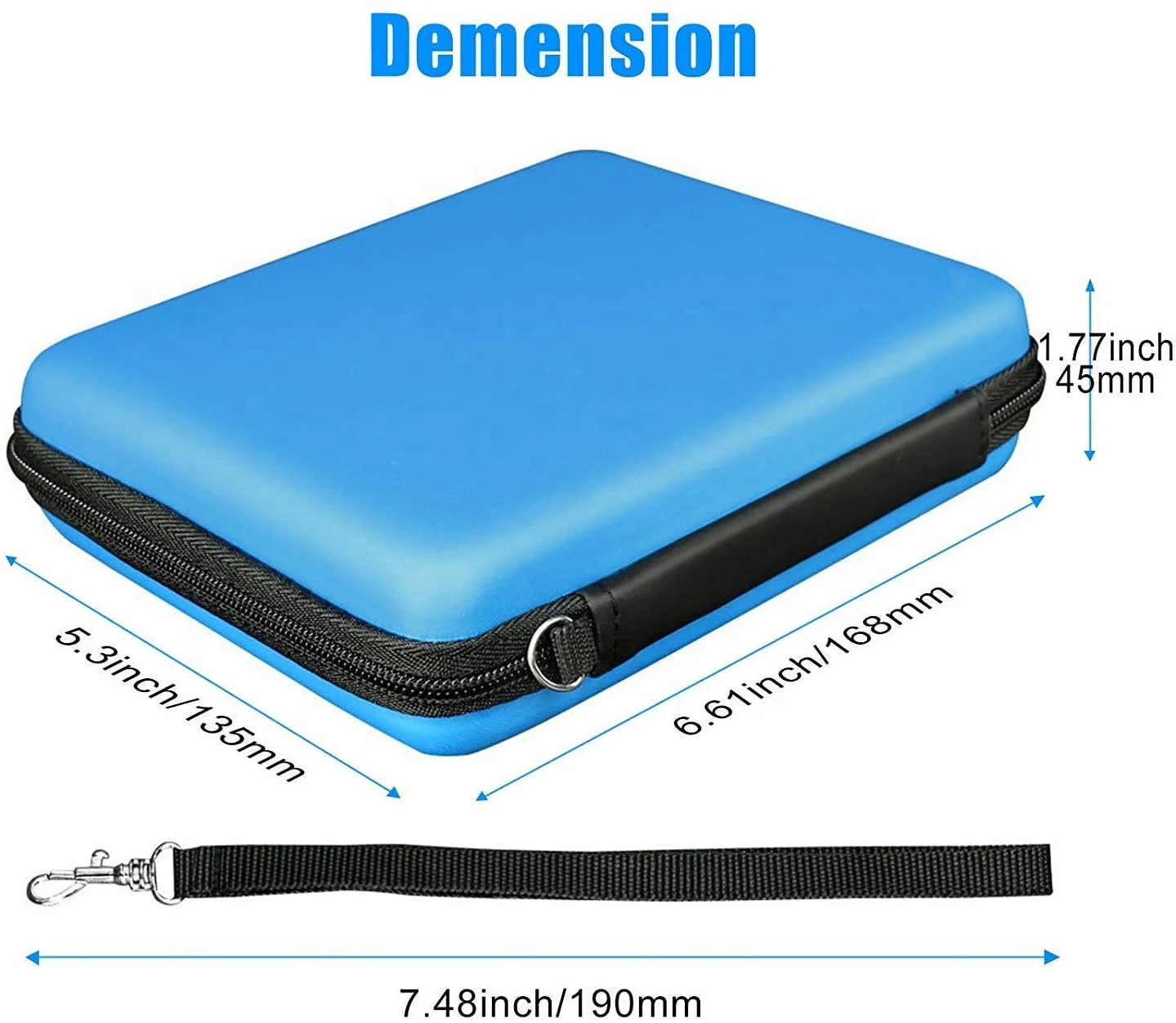 Portable Custom Travel Hard Video Game EVA Case for Nintendo Switch 2DS 3DS Console Games Carrying Pouch