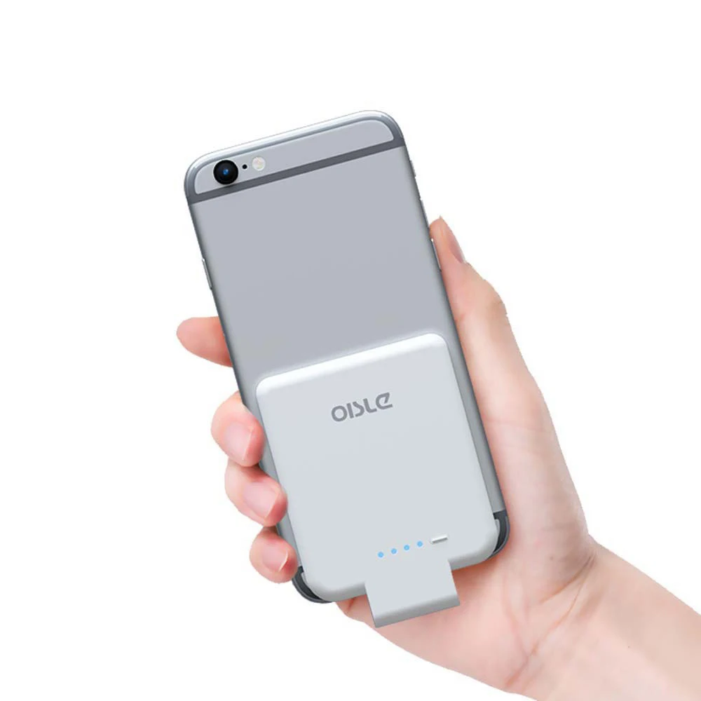 
OISLE Ultra Slim Wireless Battery Case Factory Price Power Bank with Quick Charging for iPhone 5 5s 6 6s 7 
