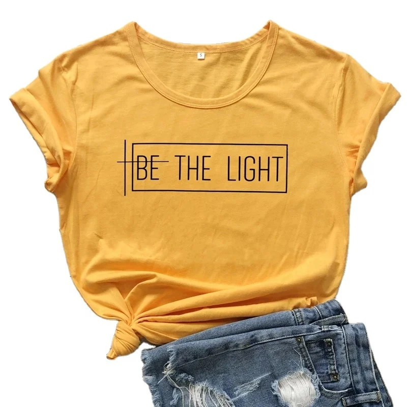 
T-shirts Women Catholic Graphic Christian Church Tees Tops New Fashion Religious Inspirational Jesus Faith Tshirt 