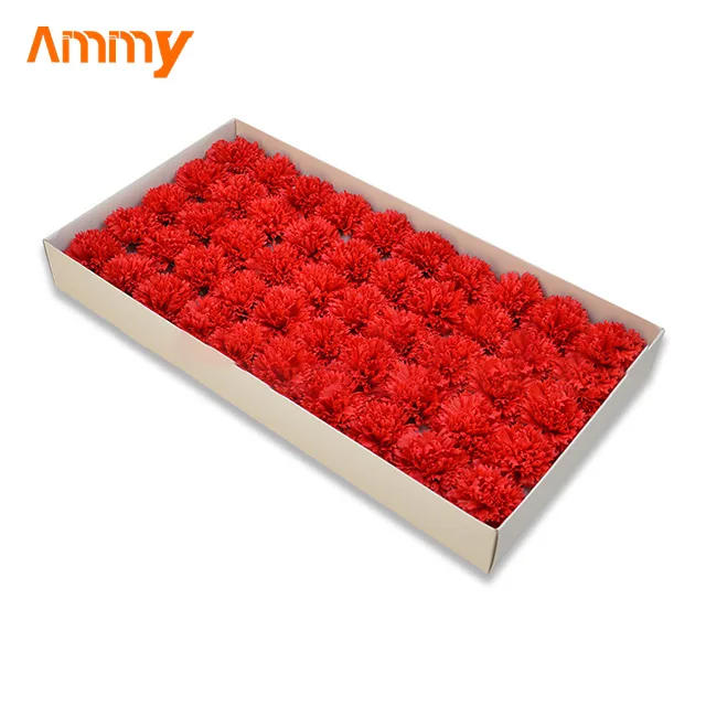 Ammy Factory hot sale Carnation soap flower head soap flower to send teacher elder bouquet gift box diy material