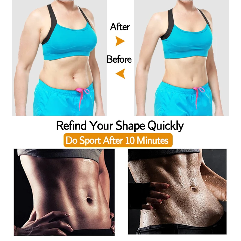 Plus Size Yoga sweat belt fitness sweat abdomen belt plastic waist tummy tucker buckle waist belt waist shaper 2021