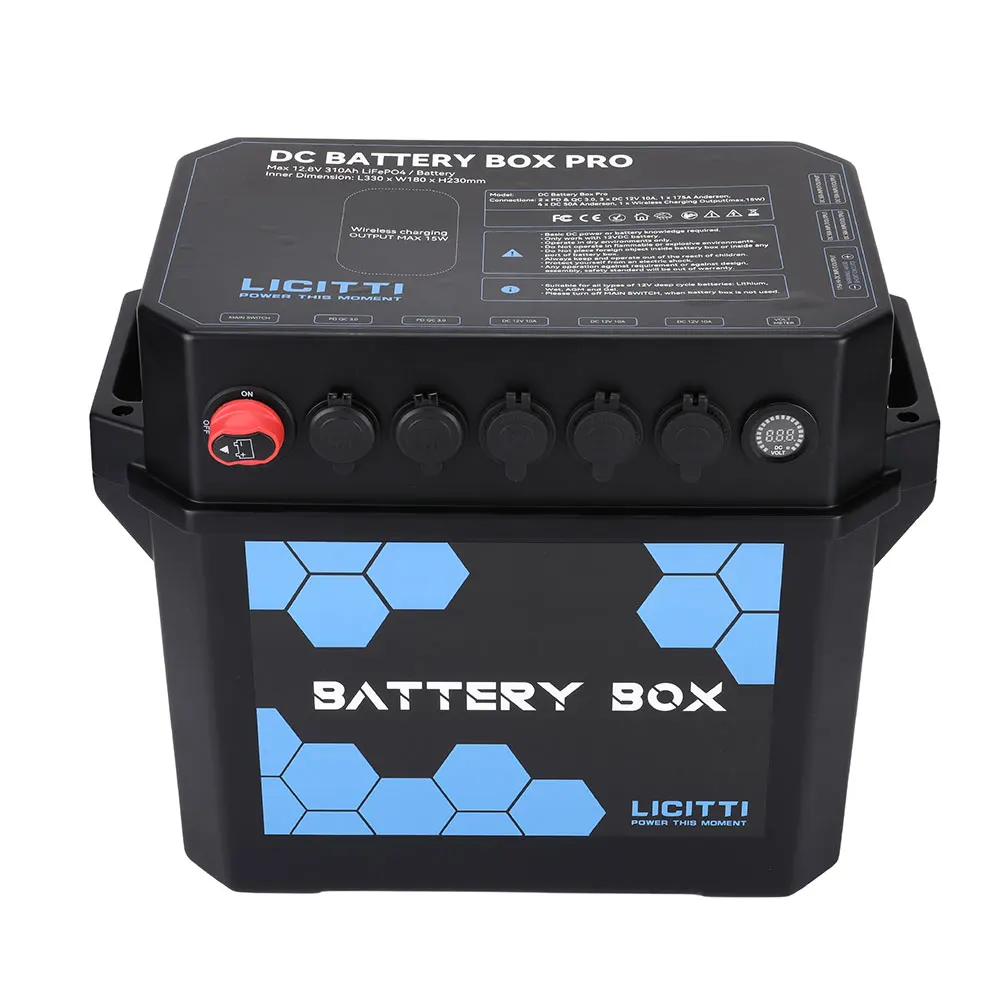Camper Van Boat Accessories Diy Group 31 Fireproof Abs Lithpo4 Battery Case Diy Box12V 12V Smart Shunt Distribution Box