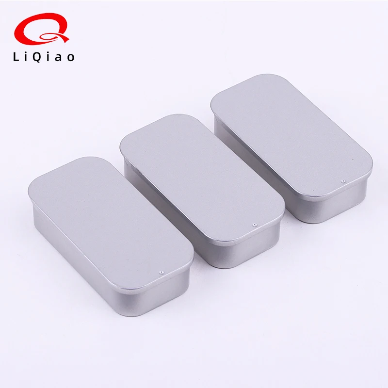 Cosmetic Organizer Chewing Gum Container Mini Iron Slide Cover Storage Jewelry Pill Chocolate Metal Tin Case Portable Tin Boxes