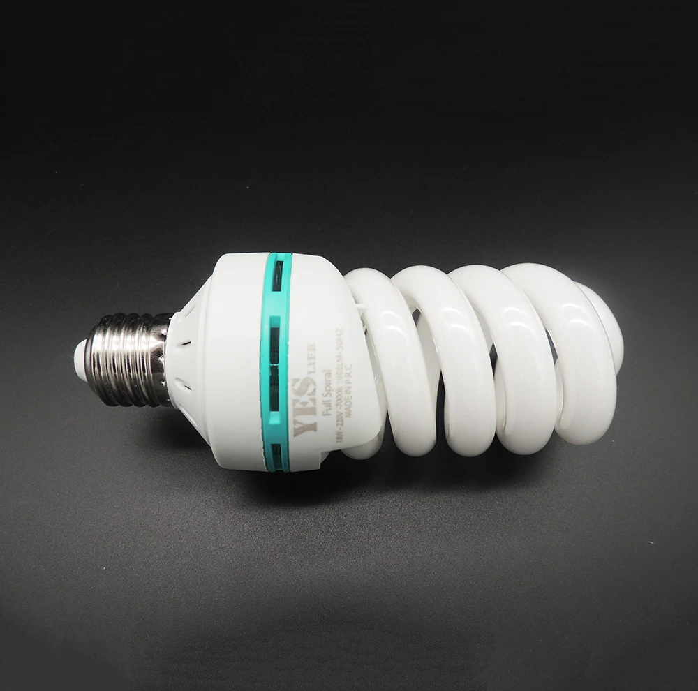 6000h E27 Halogen Glass Tube 18w 40w White Full Spiral Bulb Energy Saving Lamp