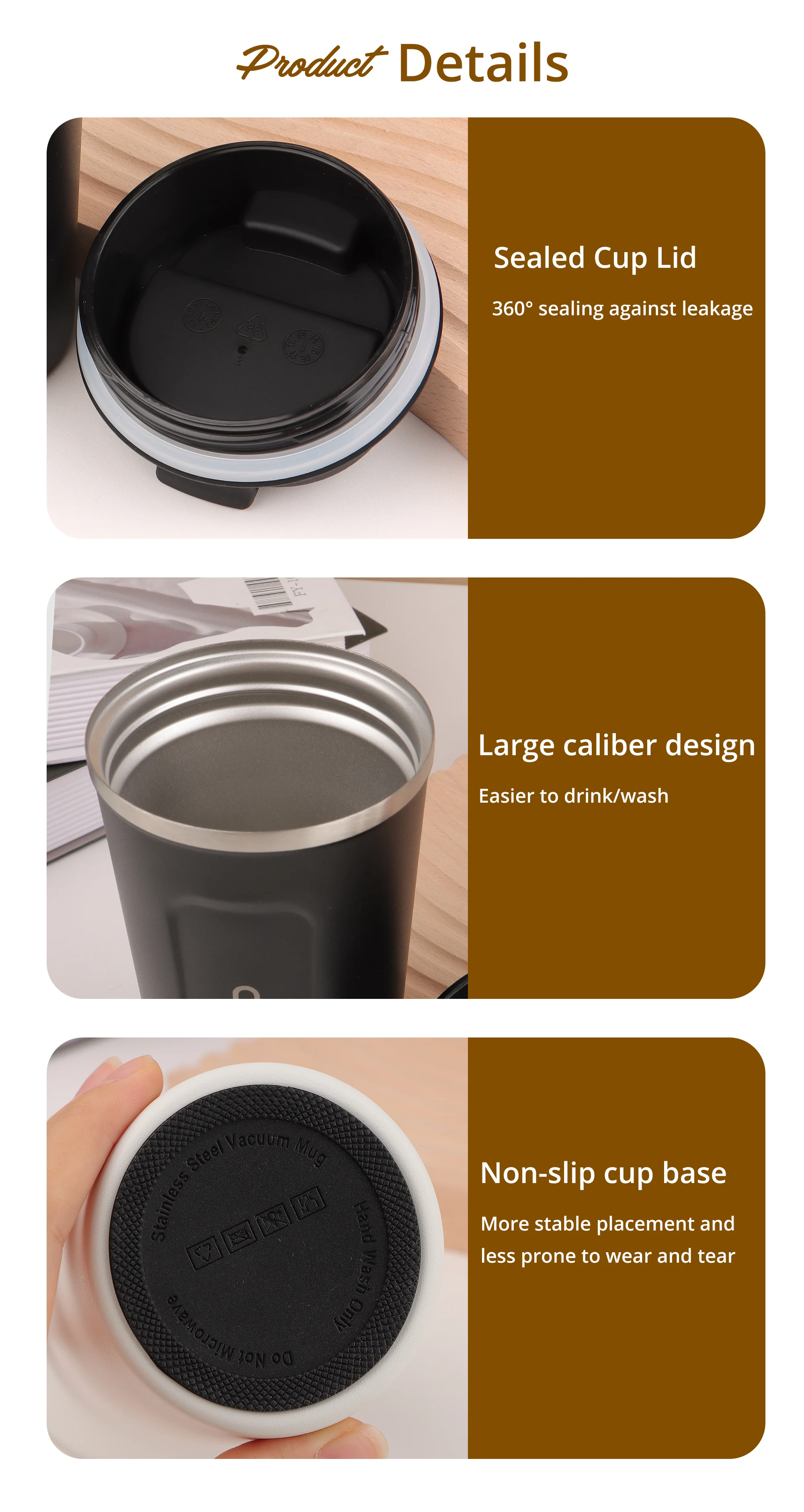 Best Sale 380ml 510ml Eco-friendly Vacuum Insulated Reusable Tumbler Double Wall Stainless Steel Travel Coffee Mug