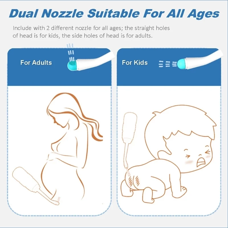 Портативный Ручной пресс для биде, уличные бутылочные пакеты, смыватель тела, мойка, личная гигиена, чистящее приспособление для полоскания