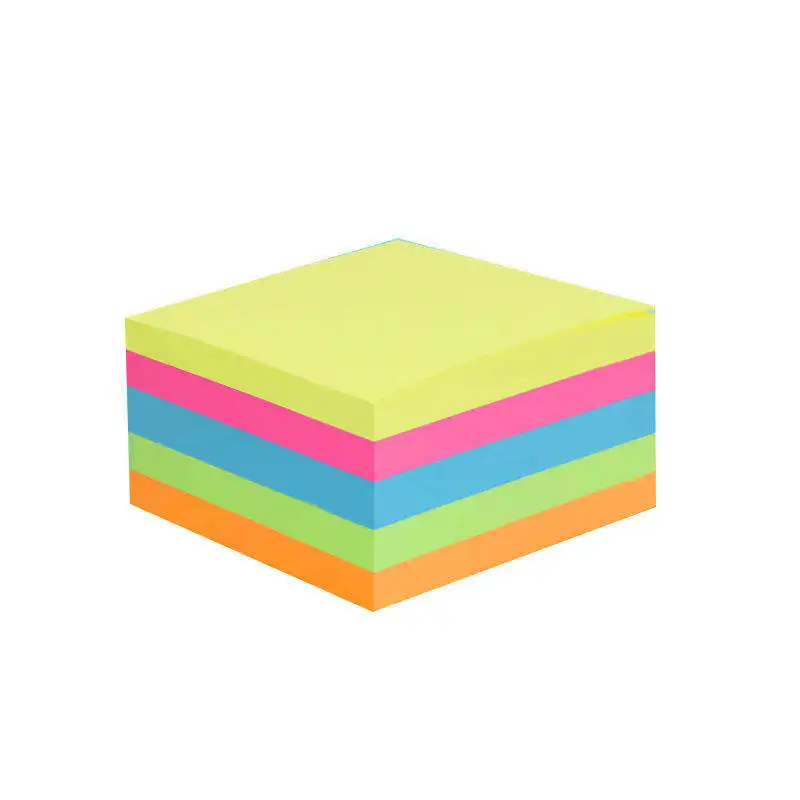 Colored sticky notes 3x3 planner memo books office index paper school stationary supply accessories Customizable Wholesale