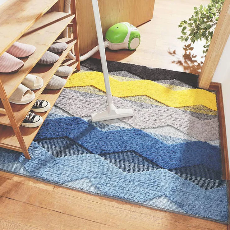 Front back door mat Absorbent Entryway Rug with non slip backing