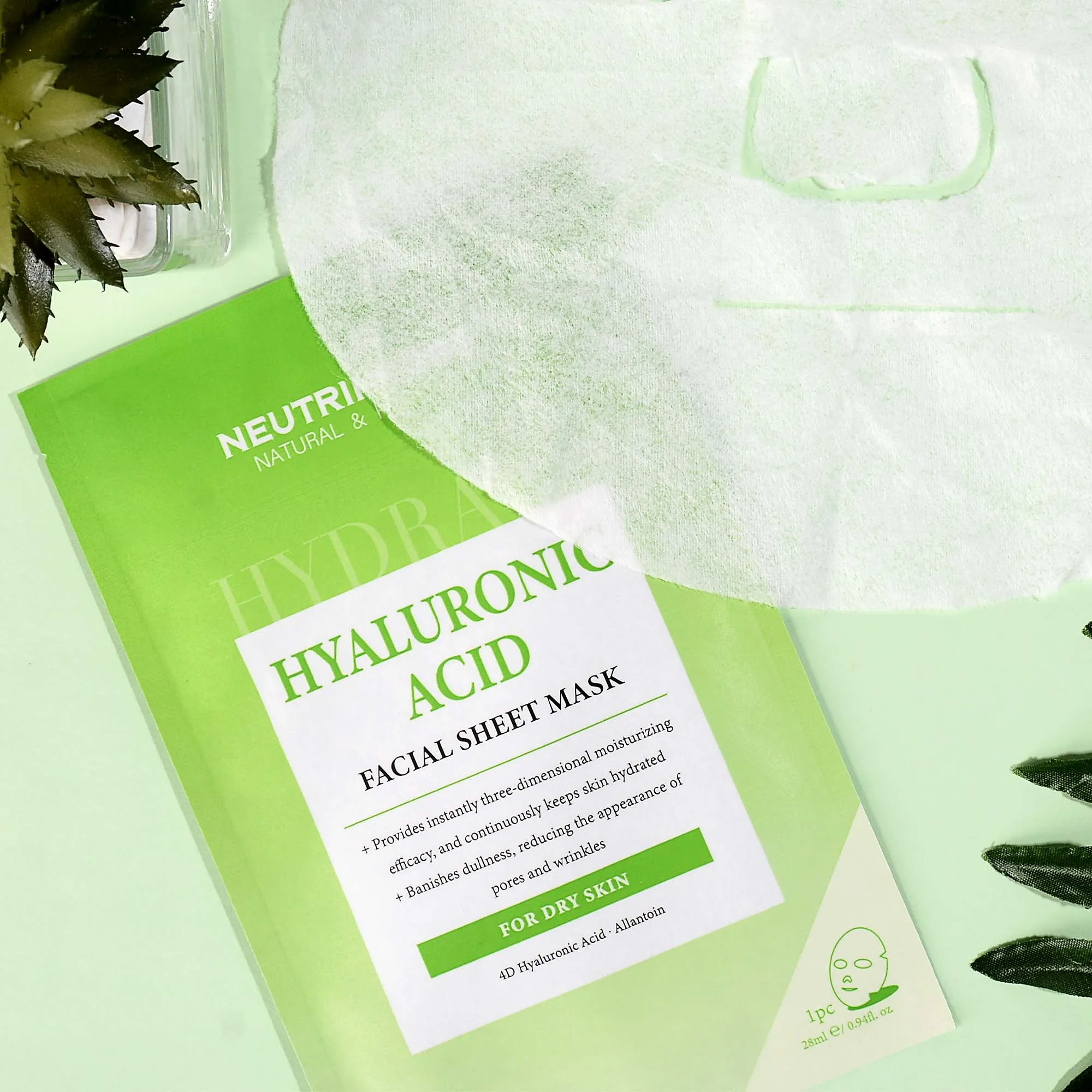 Wholesale Private Label Reduce Pores Wrinkles Skincare Hyaluronic Acid Moisturizing Face Mask for Skin Woman