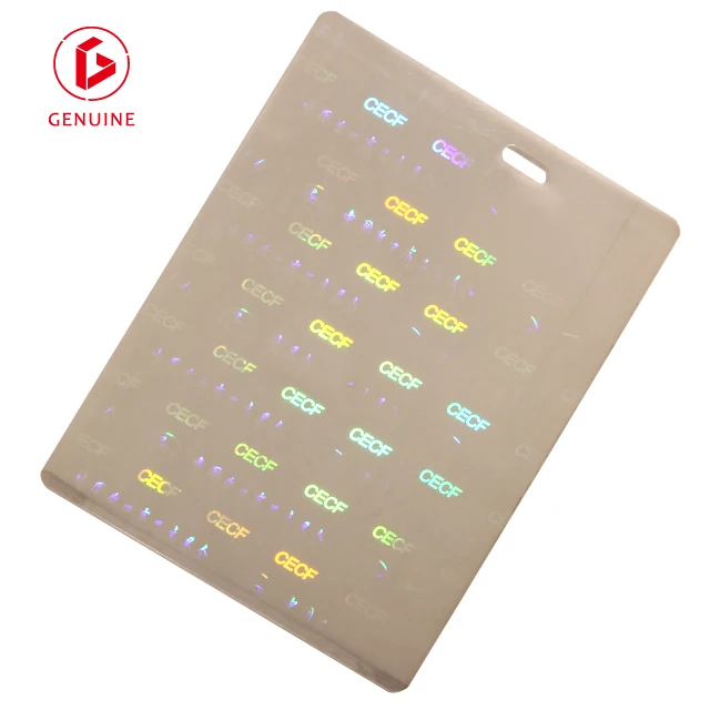 Waterproof Custom Die Cut Logo  qr code hologram thermal lamination pouches laser master