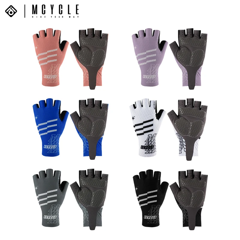 Mcycle Breathable Anti-slip Sport Gloves Half Finger Gym Riding Bicycle Gloves Half Finger Racing Training Cycling Gloves