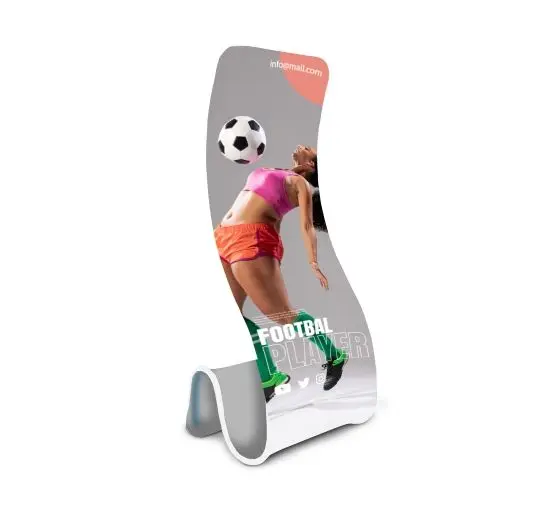 HLY Display Board Inexpensive Flexible Tension Fabric Display Connected Fabric Display Curved Fascinating Fast Show Background