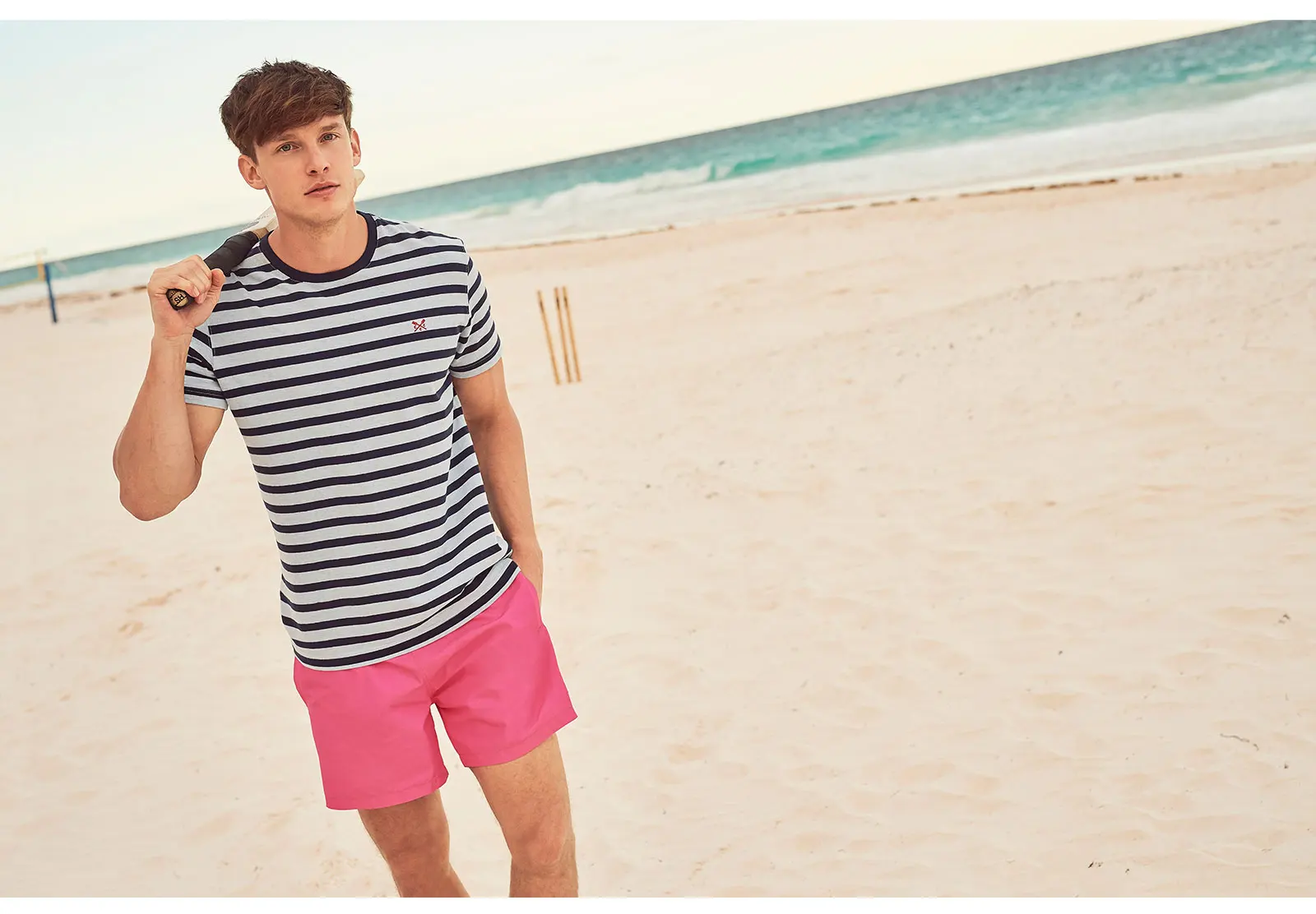 Wholesale Polyester Cotton Beach Shorts for Boys Summer Swim Trunks with Printed Pattern Swimwear Beachwear Sportsuit