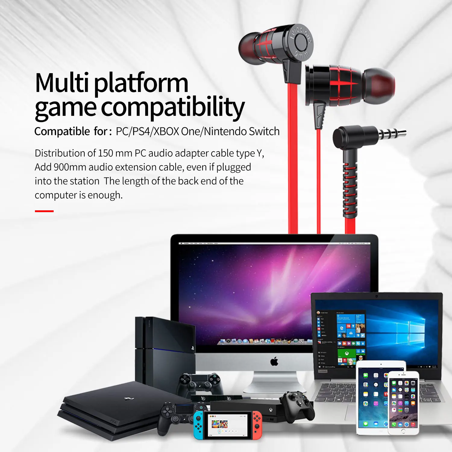 PLEXTONE earphone G25 3.5mm android and old IOS Earbuds Gaming in-Ear Headphones with voice changer