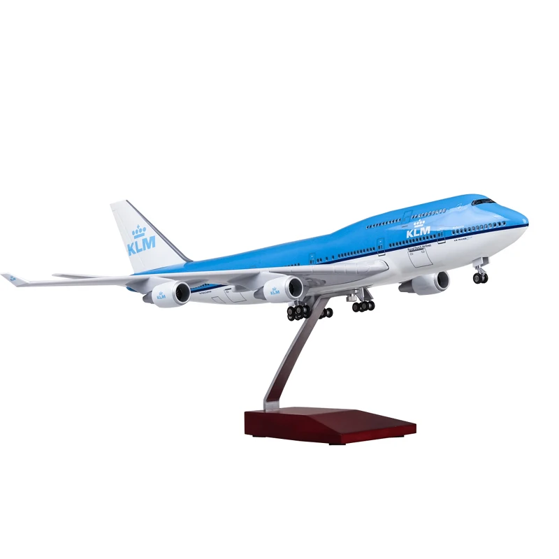 Factory Outlet 47cm Airplane Model Toy Garuda Netherlands Boeing 747 plastic Toy Airplane for boy gifts business