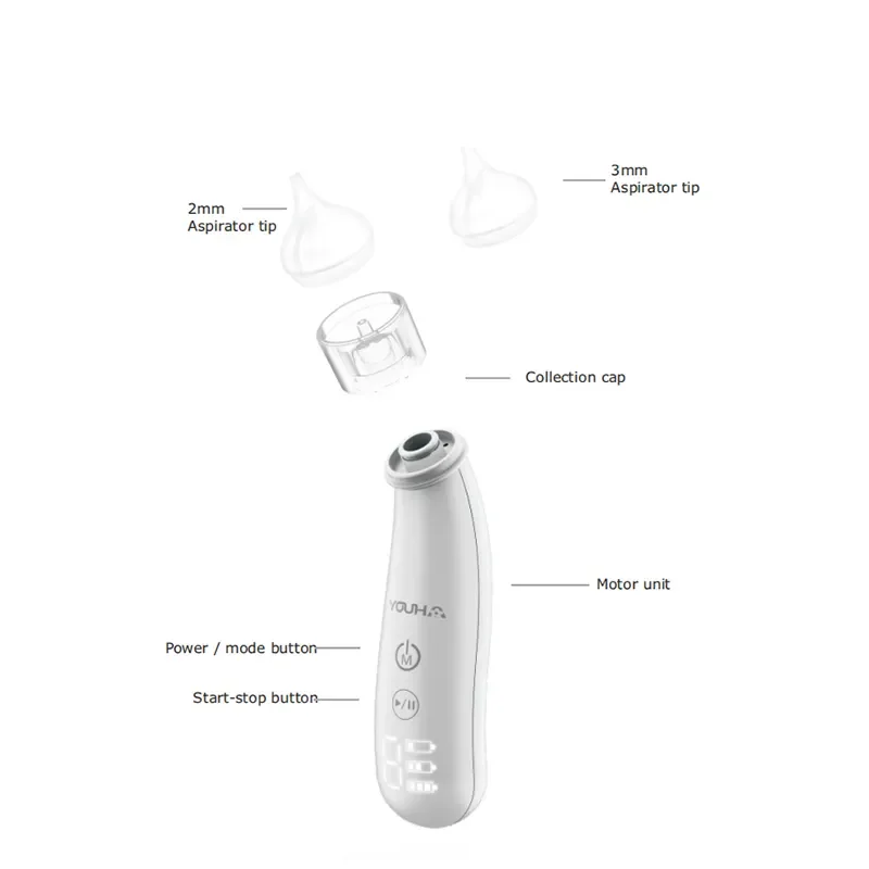 YOUHA USB Rechargeable Baby Nose Cleaner Electric Nasal Aspirator For Baby Health Care