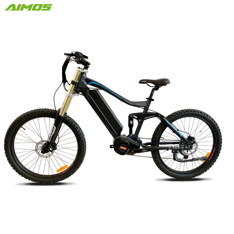 2020 Aimos 26' 2.6 tyre ultra electric bicycle Bafang 350w to 1000w electric bike with full suspension