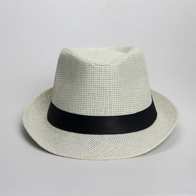 Оптовая продажа YIWU, мужская фетровая соломенная шляпа, летние пляжные соломенные Панамы
