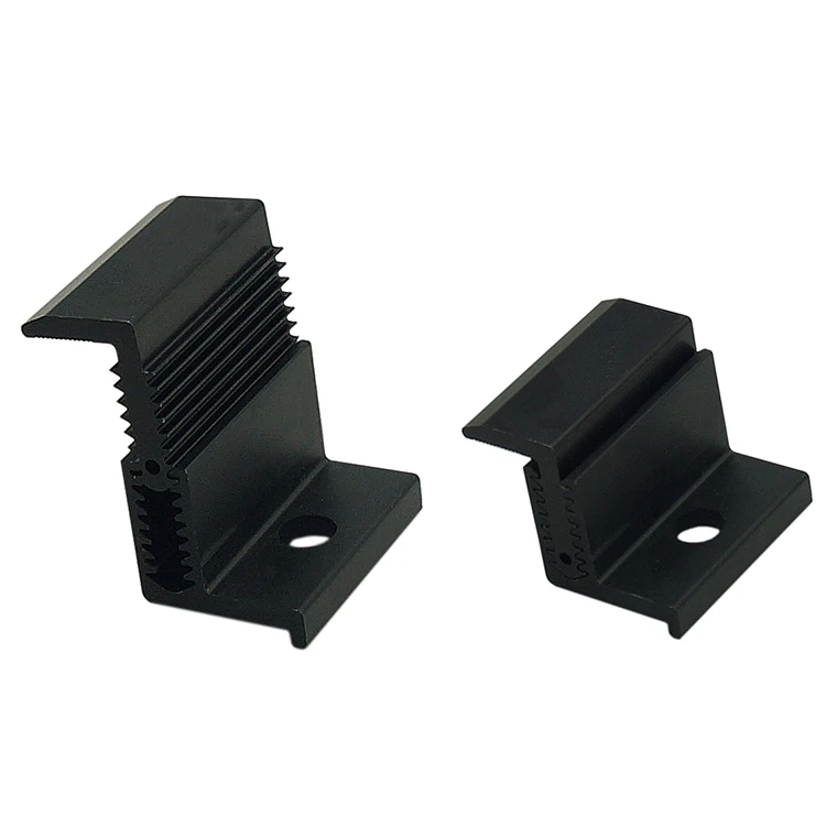 Yuens Black Color Solar Panel Fixing Adjust Solar End Clamp Saw Stand Mounting Bracket