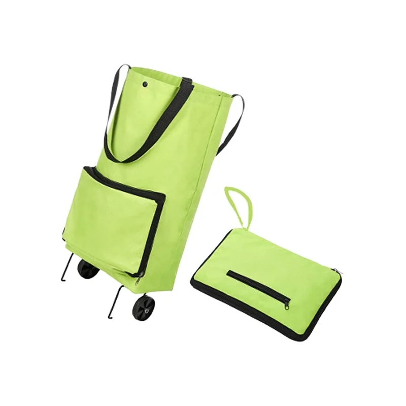 Foldable wheel shopping bags home trolley tug bag multi-function shopping bags with roller