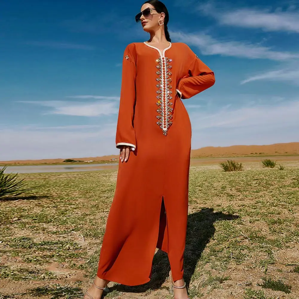 2022 chic high quality maxi dress party gowns ladies elegance hoodies abaya muslim dress dubai islamic clothing