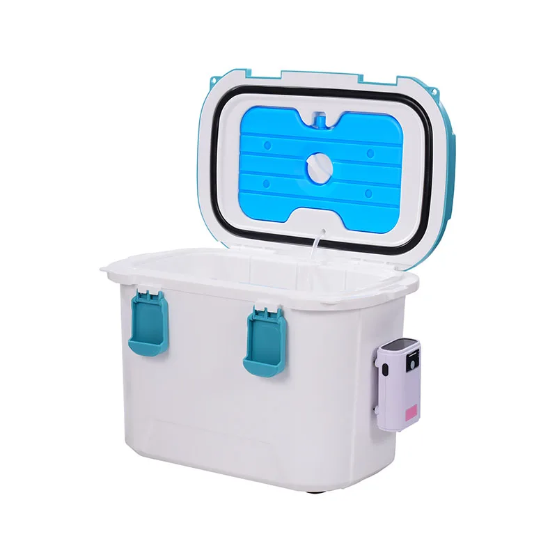 13QT High quality custom logo cool fishing bait storage live bait cooler with aerator
